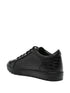 crocodile-embossed leather sneakers